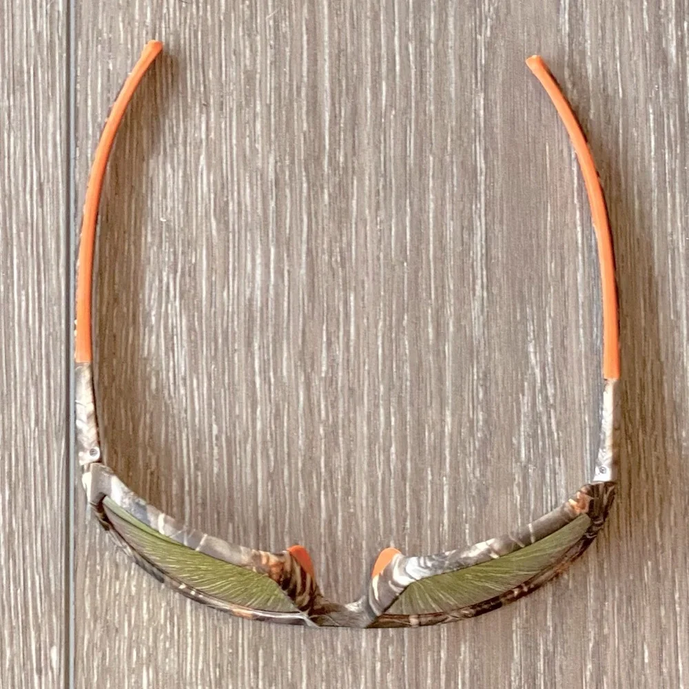 NEW! Polarized Sunglasses Wraparound Unisex 100% UV Protection Camo Orange Lens